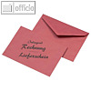 Briefumschlag "Lieferschein/Rechnung", DIN C6, 75g/qm, nassklebend, rot, 1000St.