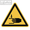 Hinweisschild "Handverletzungen", Dreieck - 20x20x20 cm, PVC, gelb/schwarz