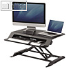 Sitz-&Steh Workstation, bis zu 2 Monitore, h?henverstellbar, (B)800 mm, schwarz