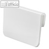 Beschriftungsschild f?r Aufbewahrungskorb BASKET, 67 x 9 x 35 mm, PP, wei?