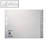 Register Papier f?r DIN A5 quer, 240 x 180 mm, A-Z, 20 Blatt, grau, 1210-00-85