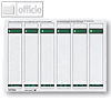 R?ckenschilder f?r PC-Beschriftung, schmal/kurz, grau, 600 St?ck, 1686-00-85