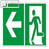 Officio Hinweisschild Rettungsweg Links links