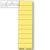 Beschriftungsschilder Sichtreiter, 60 x 21 mm, blanko gelb, 100 St?ck