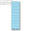Beschriftungsschilder Sichtreiter, 60 x 21 mm, blanko blau, 100 St?ck