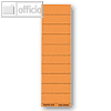 Beschriftungsschilder Sichtreiter, 60 x 21 mm, blanko orange, 100 Stück
