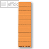 Beschriftungsschilder Sichtreiter, 60 x 21 mm, blanko orange, 100 St?ck