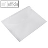 Sichttasche DIN A4 quer - Steckverschluss, neutral, PP, transparent,10 St?ck