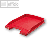 LEITZ Briefablage Plus, besonders flach, 255 x 37 x 360 mm, PS, rot, 5237-00-25
