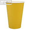 Pappbecher "Plastic free Party", 0.2 l, (Ø)7 x (H)9.7 cm, Karton, gelb, 300 St.