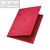 LEITZ Umlaufmappe DIN A4, 320 g/m², mit 3 Schaulöchern, rot, 3998-00-25