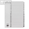 officio Zahlenregister 1-20, 170 g/qm, 11-fach Lochung, Karton, wei?, 1607