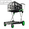 Transportwagen Clax, 55 x 71 x 18 cm, 2 Etagen, Alu/Kunststoff, 890042660