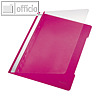 LEITZ Kunststoff-Schnellhefter DIN A4, 250 Blatt, PVC, pink, 4191-00-22