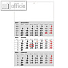 Officio 3 Monatswandkalender Mit Werbeflaeche 3 Monate *** Aktuelles Jahr ***