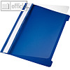 LEITZ Kunststoff-Schnellhefter DIN A5, 250 Blatt, PVC, blau, 4197-00-35