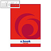 Herlitz Briefblock x.book DIN A5, kariert, 70 g/m?, 50 Blatt, 400136695
