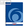 Herlitz Collegeblock x.book, A4, liniert, Rand links, 80 Blatt 70 g/m², 10834125