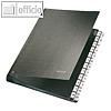 LEITZ Pultordner DIN A4, F?cher A-Z, Hartpappe, schwarz, 5824-00-95