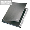 LEITZ Pultordner DIN A4, F?cher 1-31, Hartpappe, schwarz, 5831-00-95