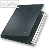 LEITZ Pultordner 1-31, DIN A4, Hartpappe / PP ?berzogen, schwarz, 5931-00-95