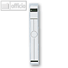 R?ckenschilder f. H?ngeordner, schmal 34 x 279 mm, grau, 10 St?ck, 6094-00-85