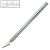 Schablonenmesser mit zylindrischem Aluminium-Halter, (L)121 x (?)8 mm, 2 St?ck