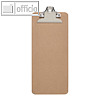 Schreibplatte BILL für Bewirtungsbelege, 280 x 112 mm, Hartfaser-Holz, 2391770