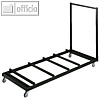SODEMATUB Transportwagen, max. 400 kg, 160 x 70 cm, Stahl, schwarz, CHARIOT