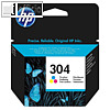 HP Tintenpatrone Nr.304, ca. 120 Seiten, 3-farbig, N9K05AE#UUS