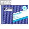 Avery Zweckform Formular QUITTUNG inkl. MwSt., DIN A6, Blaupapier, 50 Blatt, 300