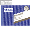 Avery Zweckform Formular QUITTUNG, MwSt. separat, DIN A6, 50 Blatt, 302