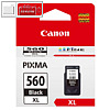 Canon Tintenpatrone PG-560XL, ca. 400 Seiten, 14 ml, schwarz, 3712C001