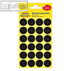 Markierungspunkte, permanent, rund, ? 18 mm, schwarz, 96 St?ck, 3003