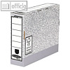 BANKERS BOX SYSTEM Archiv-Schachtel, 85 x 327 x 265 mm, Karton, grau, 10 St?ck