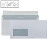 Briefh?llen C6/5, 114x229 mm, haftkleb., Fenster links, 80 g/qm, wei?, 1.000 St.
