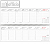 Tischquerkalender Typ 146, 1 Woche/1 Seite, 29.6x9.9cm, Recyclingpapier,60Seiten