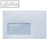 Briefhülle C6, 162 x 114 mm, selbstklebend, mit Fenster, 75 g/m², weiß, 25 Stück