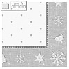 Servietten "X-Mas", 40 x 40 cm, 1/4-Falz, Stoffoptik, silber, 160 St?ck, 88833