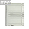Trennbl?tter, DIN A4+, Mikroperforation, 230 g/qm, Kraftkarton, grau, 100 St?ck
