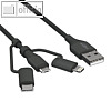 Daten- & Ladekabel, Lightning/USB-C/Micro-USB, max. 480 Mbit/Sek., Länge 1.2 m