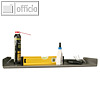 Wandablageboard f?r f?r Werkzeuglochwand, (B)580 mm, Stahlblech, grau, 455055