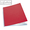 GBC Einbanddeckel LeatherGrain, A4, Karton 250g/qm, rot, 100 St., CE040031