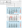 Zettler 3-Monats-Wandkalender, 29.5 x 57 cm, hellblau/wei?