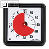 TIME TIMER Stoppuhr/Countdown-Uhr mit Signalton, 18 x 18 cm, schwarz, 58504