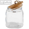 APS Vorratsglas WOODY, 1 Liter, (?)140 x (H)110 mm, 82255