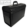 Pilotenkoffer, Laptops bis 17", Schloss, 46 x 35 x 20.5 cm, Kunstleder, schwarz