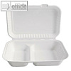 NATURE Star Lunchbox aus Zuckerrohr, Deckel, innen 2-geteilt, 25 St?ck, 41225