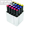 Organizer f?r 20 Marker, 95 x 11 x 100 mm, erweiterbar, PP/PS, wei?, 29123CR