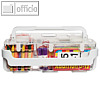 Caddy-Organizer, stapelbar & vernetzbar, stabiles PS, wei?/transparent, 29004CR
